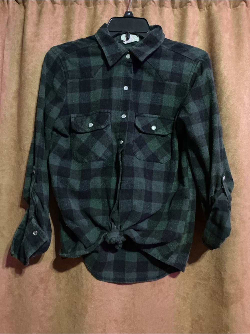 Passport Green & Black Plaid Button-Down Shirt